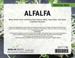 Berlin Seeds Recalls Alfalfa Sprouting Seed Because of Possible Health Risk