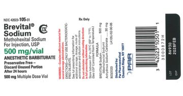 Par Health Issues Voluntary Nationwide Recall of Two Lots of Brevital® Sodium 500 mg/vial CIV (Methohexital Sodium for Injection, USP) Due to the Presence of Pa
