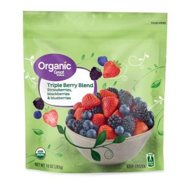 Frutas y Hortalizas del Sur S.A.: Organic Whole Blueberries, Net Wt 10 oz (284g) plastic bag, packed in 8 bags per case of 10 oz each. Keep Frozen