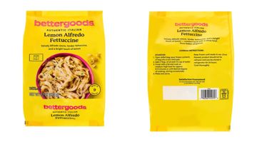 Gias Foods, Inc. Recalls bettergoods Authentic Italian Lemon Alfredo Fettuccine Because of Possible Health Risk